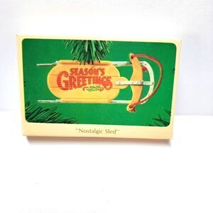 Vintage Hallmark Keepsake Christmas Ornament " Nostalgic Sled"
